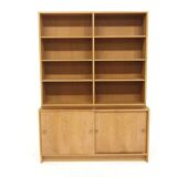 Scandinavian oak bookcase "öresund", Børge Mogensen, Sweden, 1960
