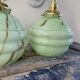 Pair of new electrified mint Art Deco sconces