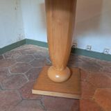 Oak veneer side table