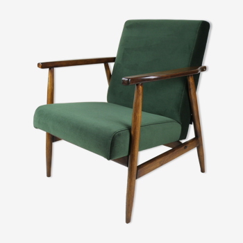 Vintage green olive easy chair, 1970s