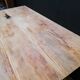 Folding table in wood brewery-guinguette, 6/8 cutlery