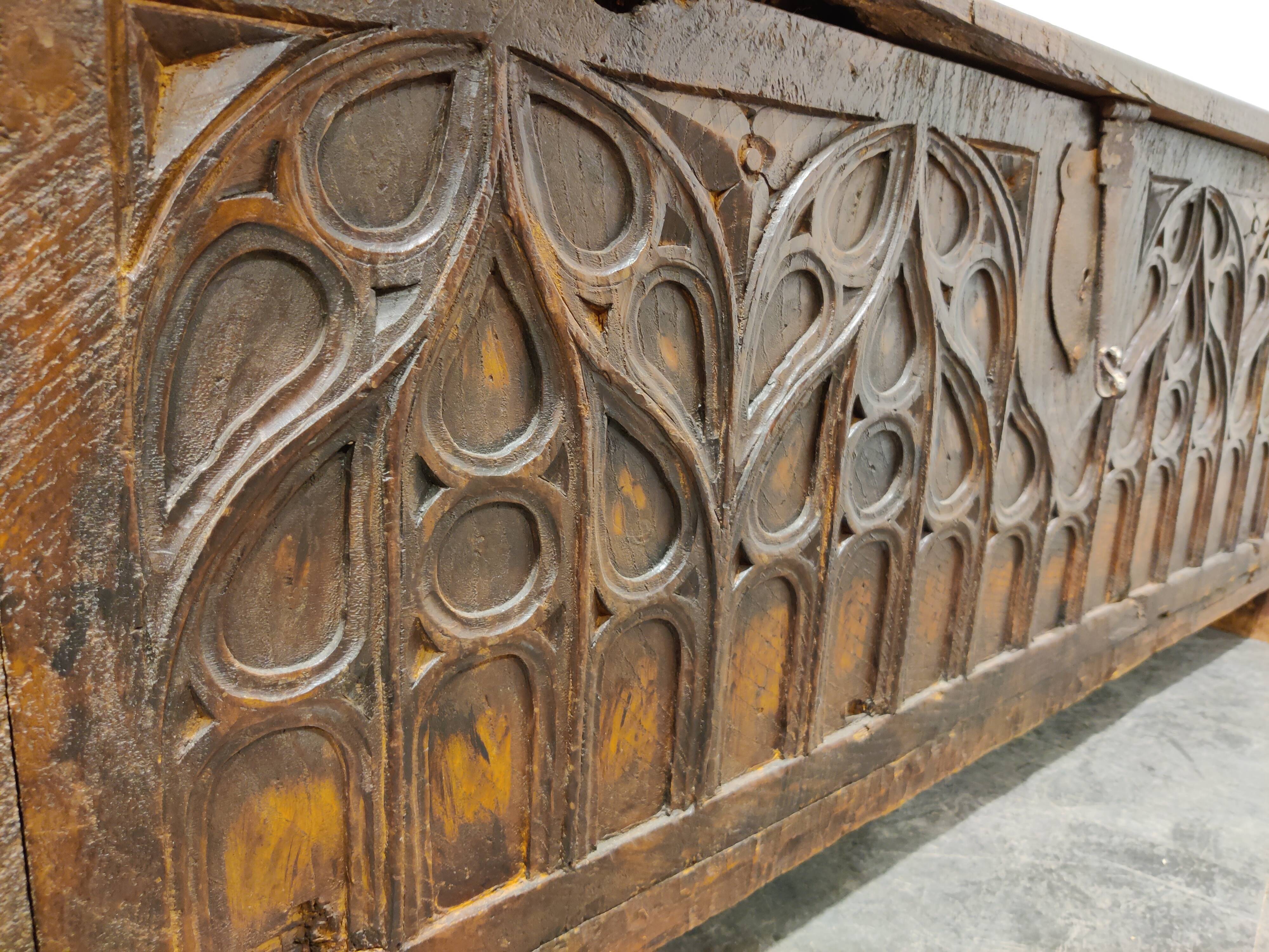 Gothic 16th century blanket chest