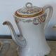 Limoges porcelain service – Lewis Straus & Sons – gold floral decoration