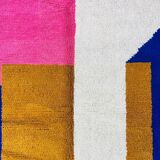 Handmade Moroccan rug, natural wool, 3x2 m.