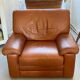 80s leather armchair