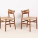 2x Børge Mogensen BM1 oak dining chairs, 1950s, Denmark