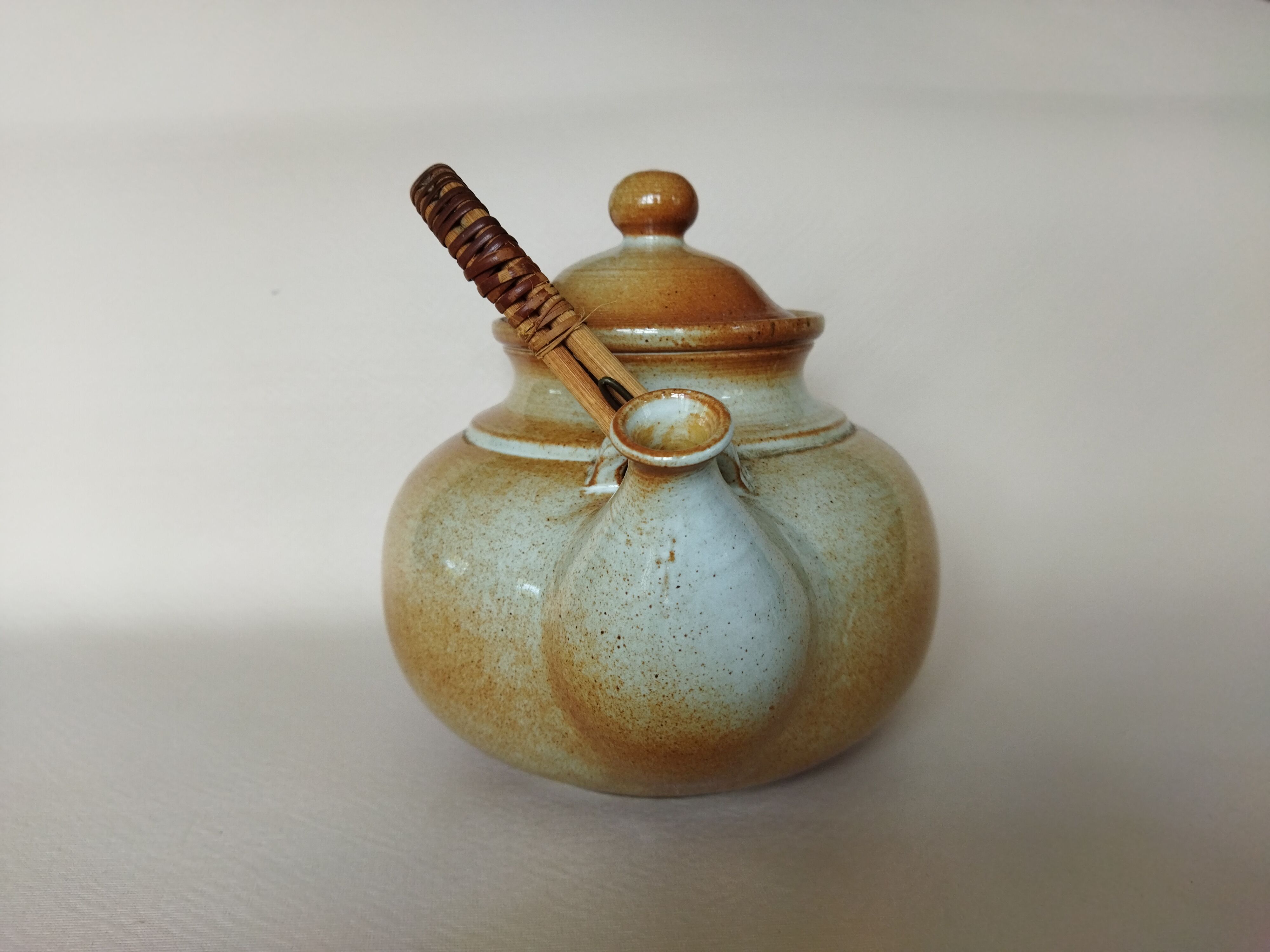 Montgolfier stoneware teapot 1960s