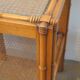 Bamboo side table in wood 1960