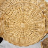 3-course wicker set with handles