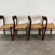4 chairs 75 by Niels Otto Moller, Scandinavian design, teak