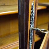 Important library stamped from the Louis Philippe period in mahogany / early