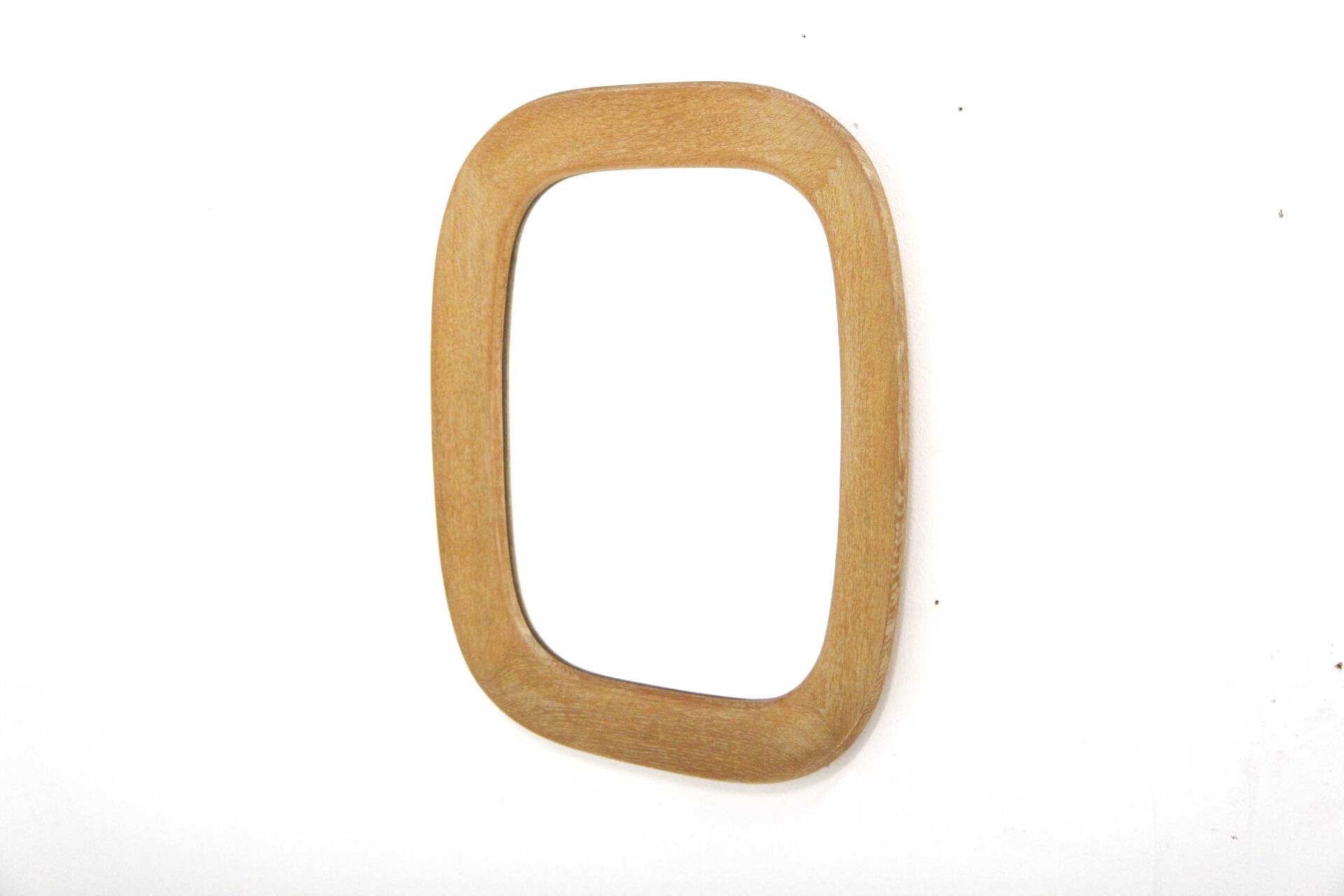 Scandinavian oak mirror, 50x60cm, Nybrofabriken, Sweden, 1960