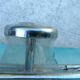 Wall coat rack with 3 chrome metal hooks, vintage 80s.