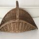 Large logs braided wicker basket