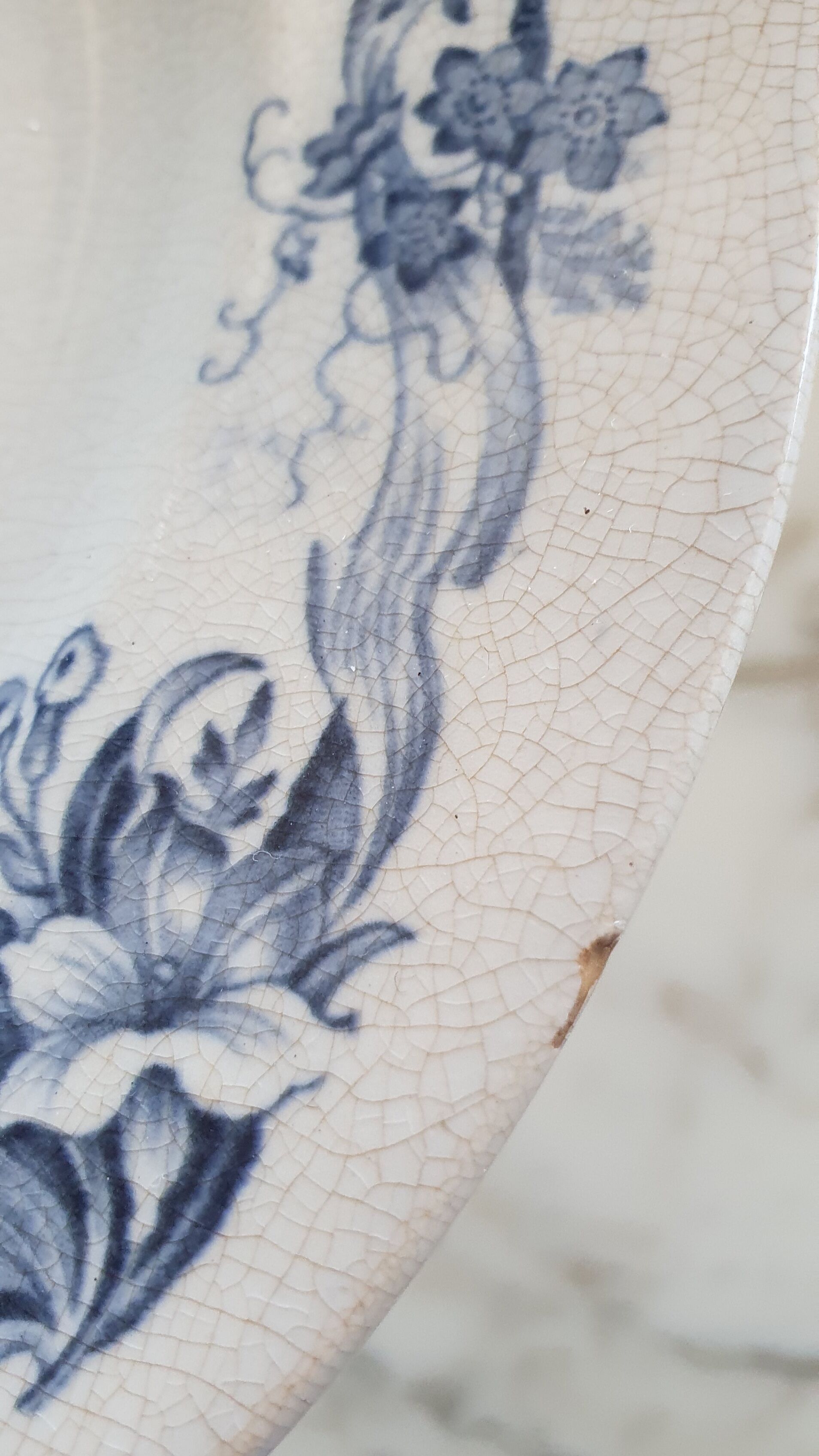 English faience plate