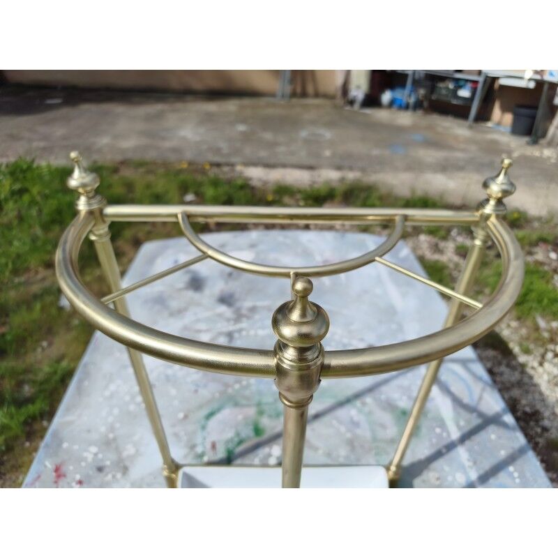 Umbrella stand 1900 brass, cast iron and steel