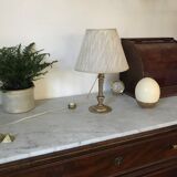 Brass candlestick lamp