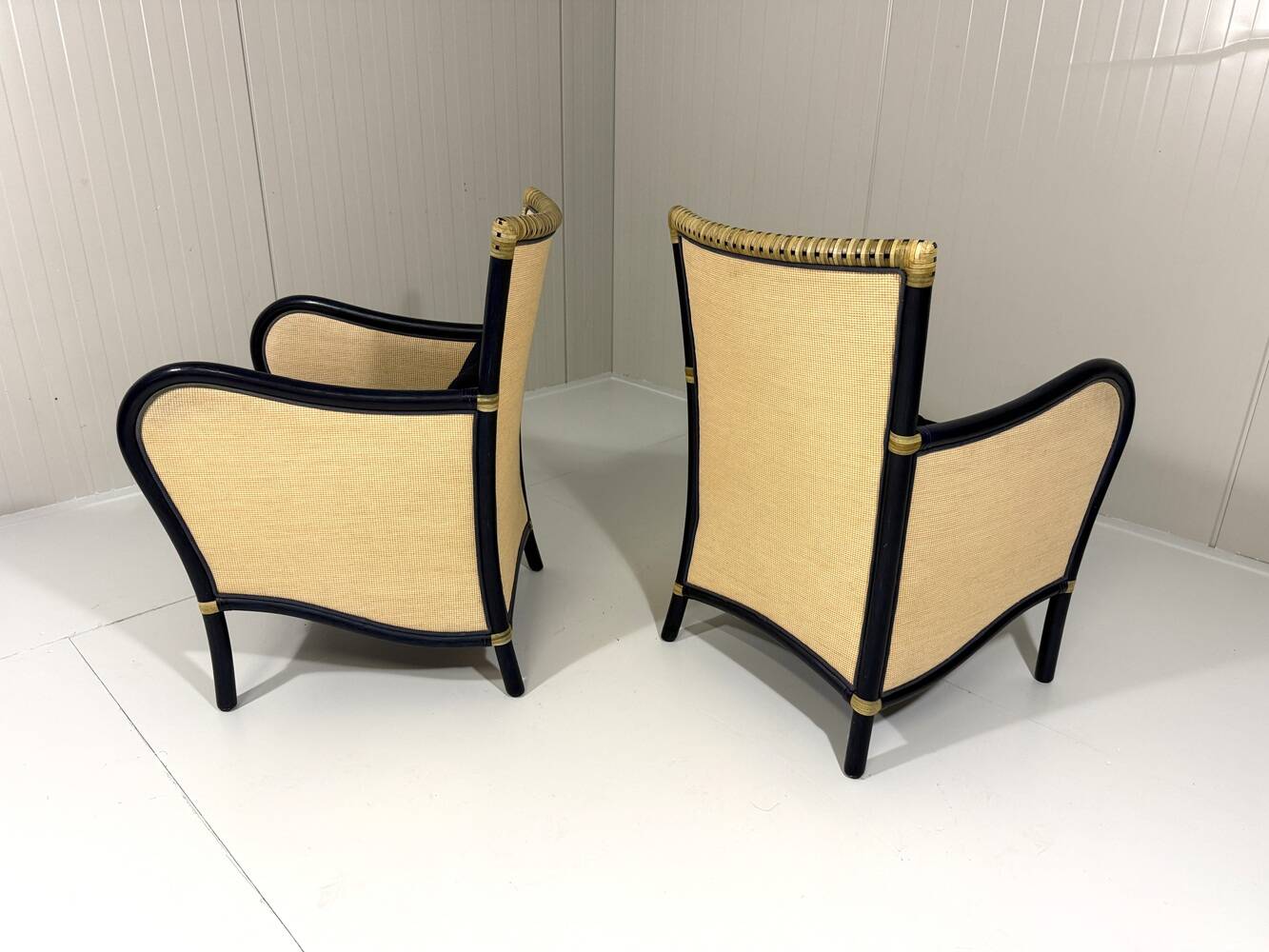 Gasparucci Italo rattan arm chairs Italy