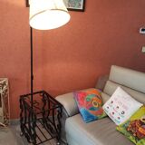 Lampadaire vintage fer forgé 1920