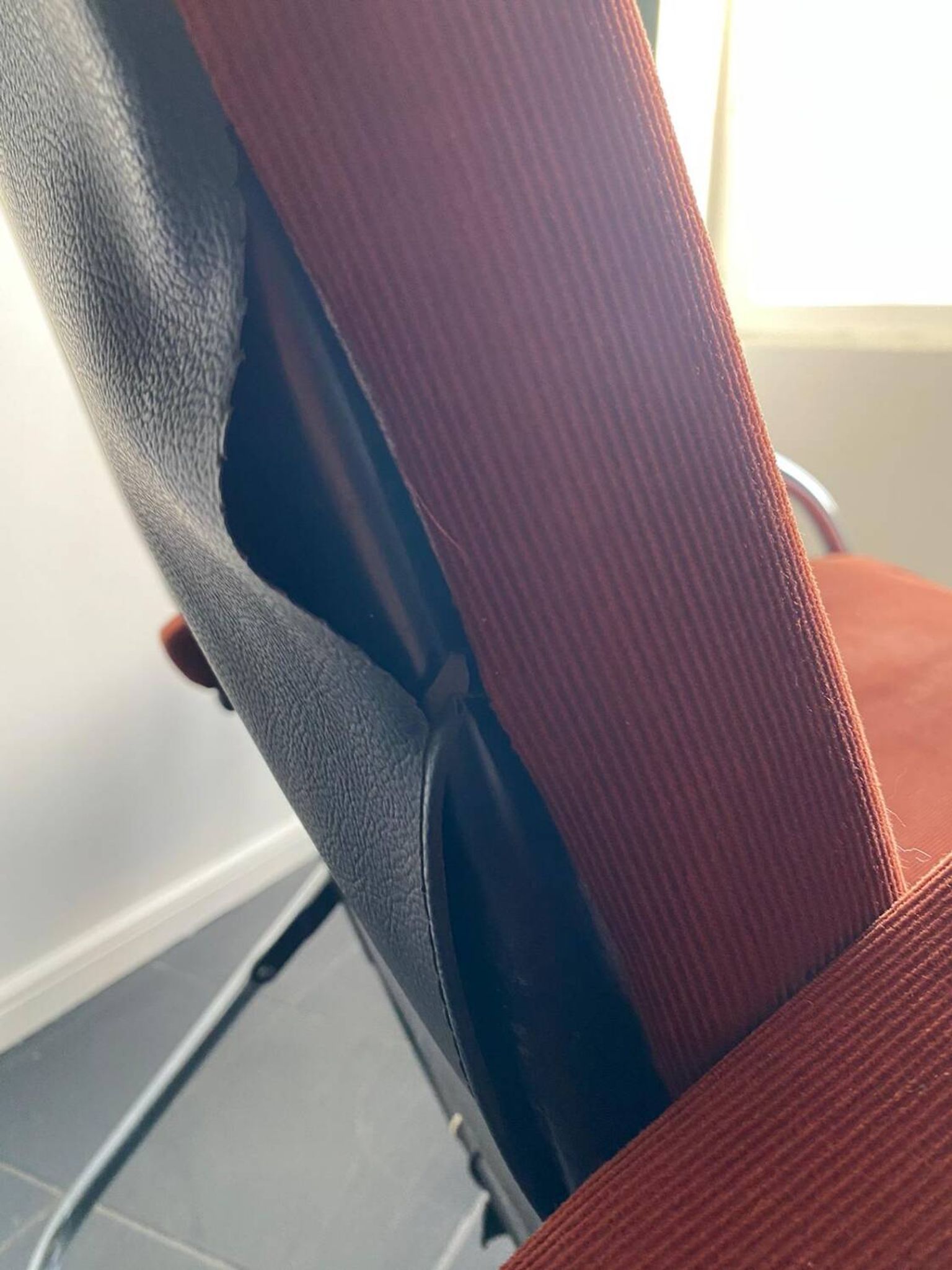Relax armchair / chrome and velvet lounge chair produced by Lama 1970