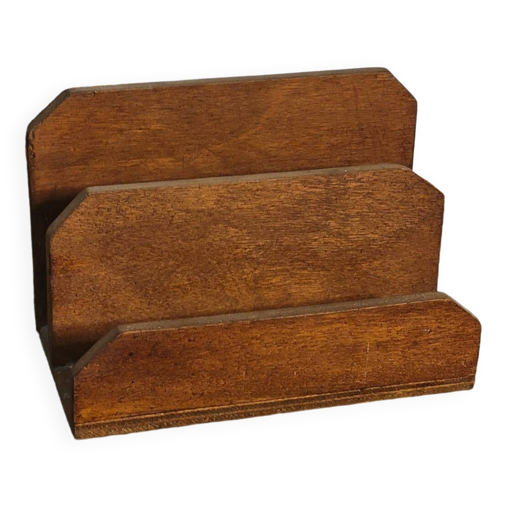 Wooden mail holder