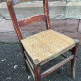 Set de 2 chaises bistrot restaurant taverne brasserie 1930 Alsace Tigre Bock Strasbourg