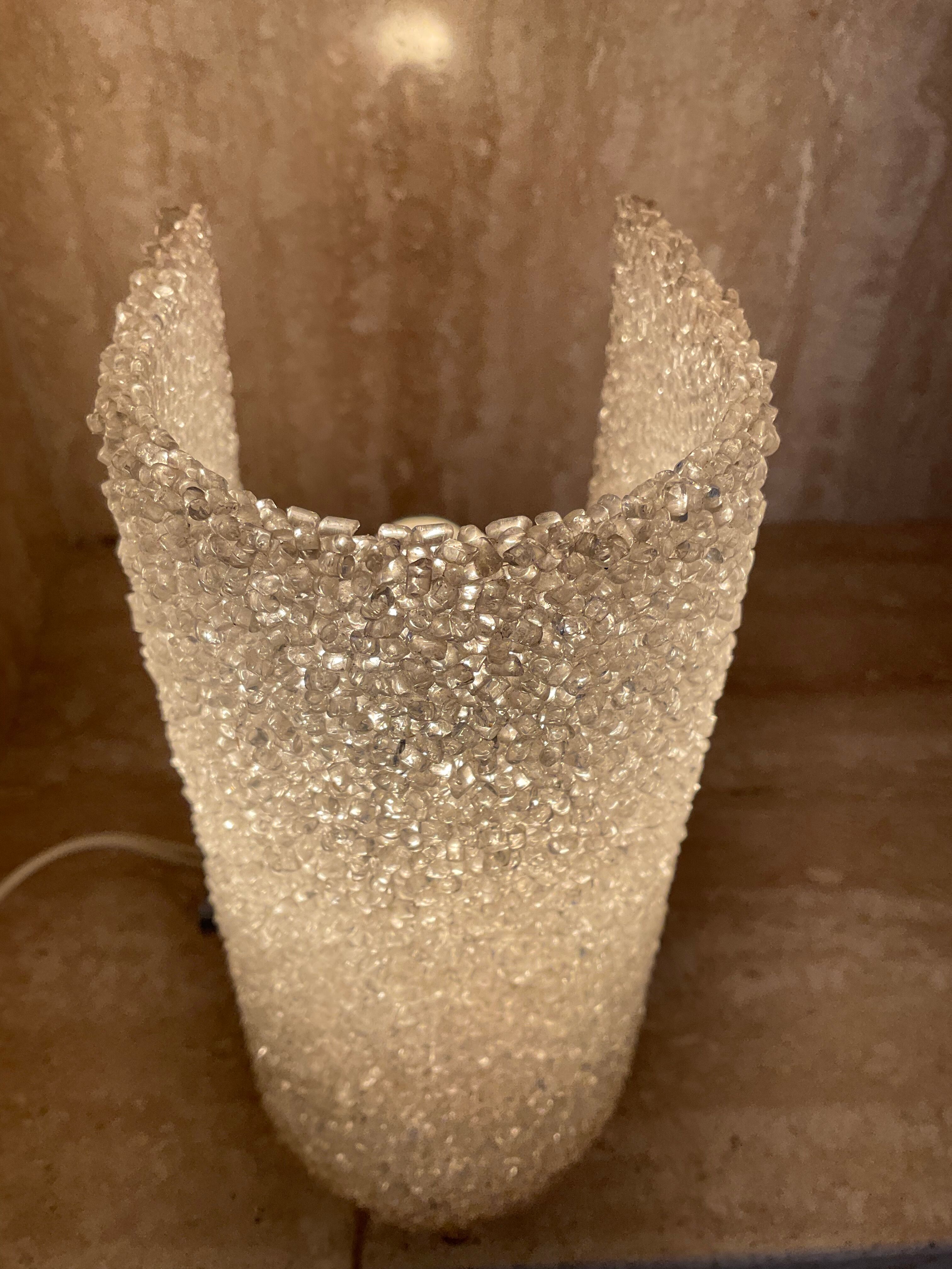 Vintage perspex wall lamp from the 60s-70s