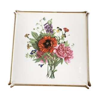 Dessous de plat villeroy et boch décor floral