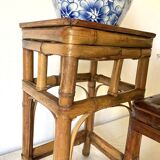 Vintage bamboo plant holders