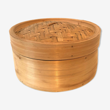 Natural bamboo basket