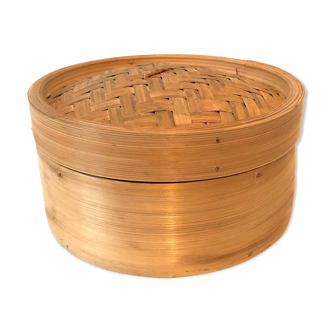 Natural bamboo basket