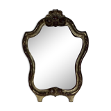 Miroir en bois doré, 32x22 cm