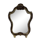 Miroir en bois doré, 32x22 cm