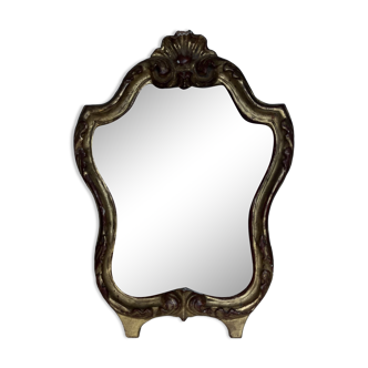 Gilded wood mirror, 32x22 cm
