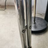 Table in metal chrome and glass 1970