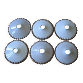 Set of 6 opaline lampshades