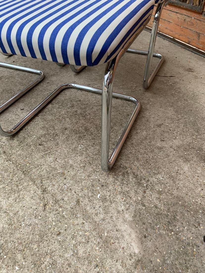 Italian Marcel Breuer B32 Cesca Chair, 70s set of 4