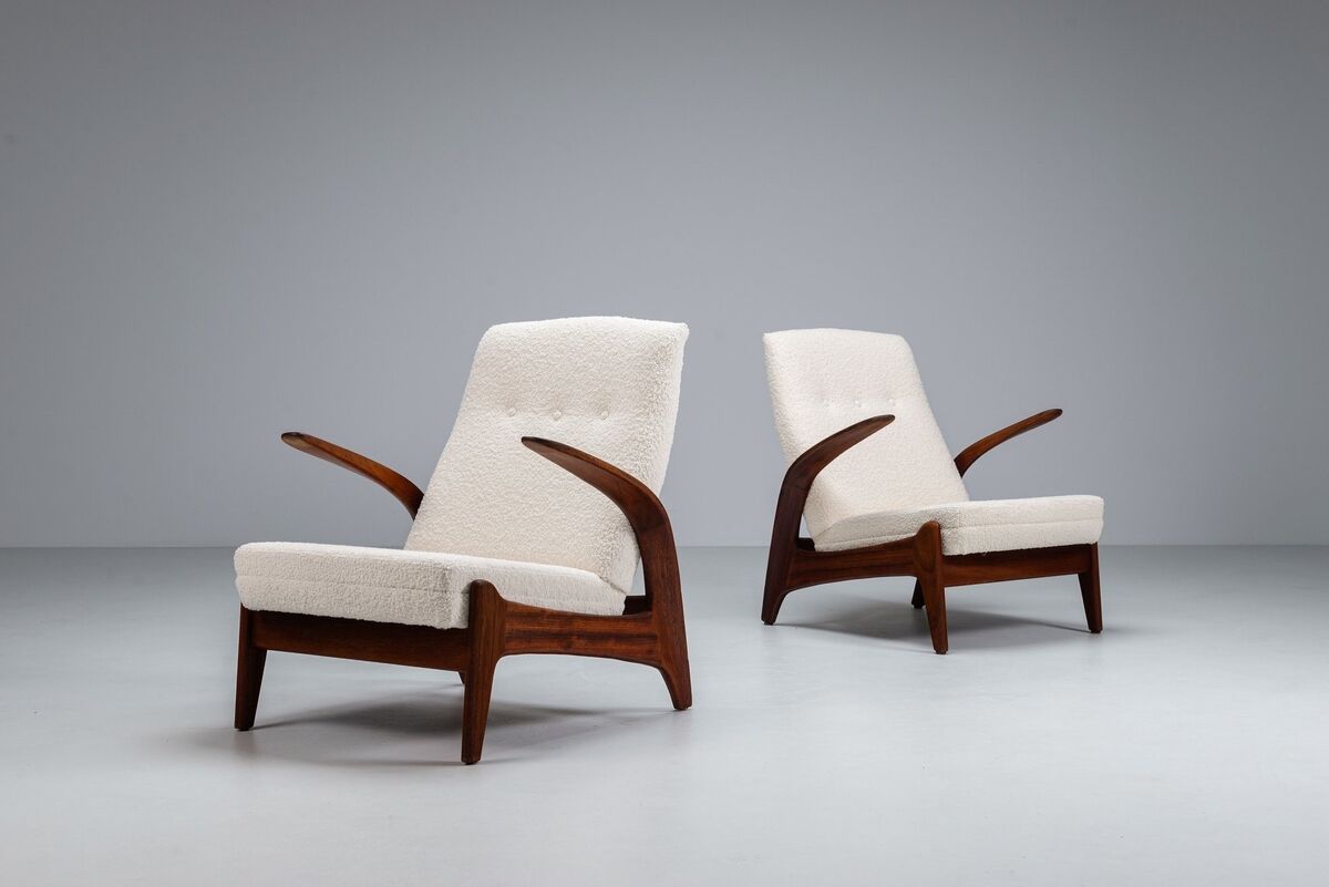 Rastad and Relling low back lounge chairs Gimson and Slater Norway 1960