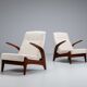 Rastad and Relling low back lounge chairs Gimson and Slater Norway 1960