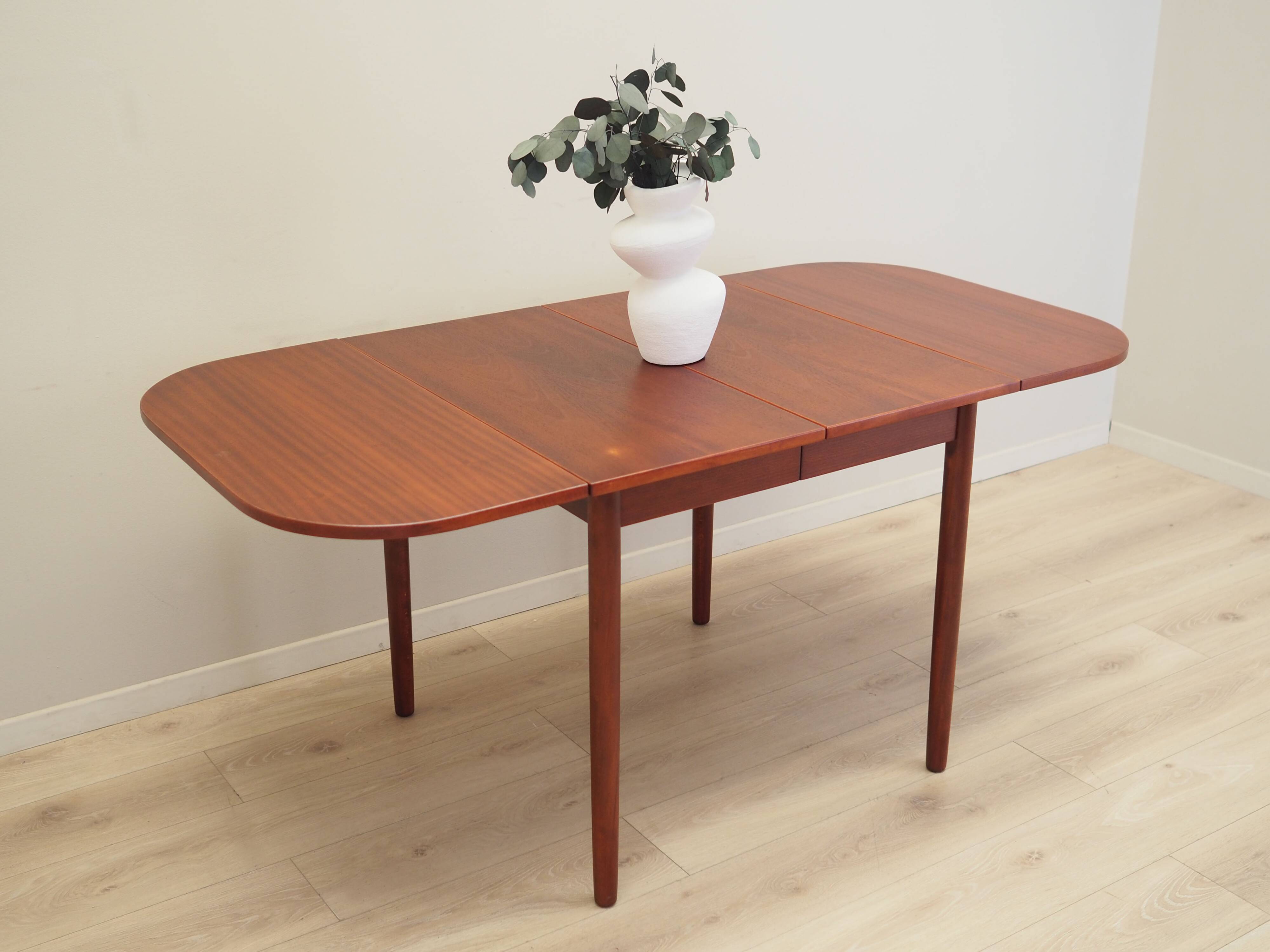 Mahogany table, Danish design, 1970s, production: Denmark