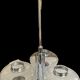 Large chrome metal Space Age chandelier