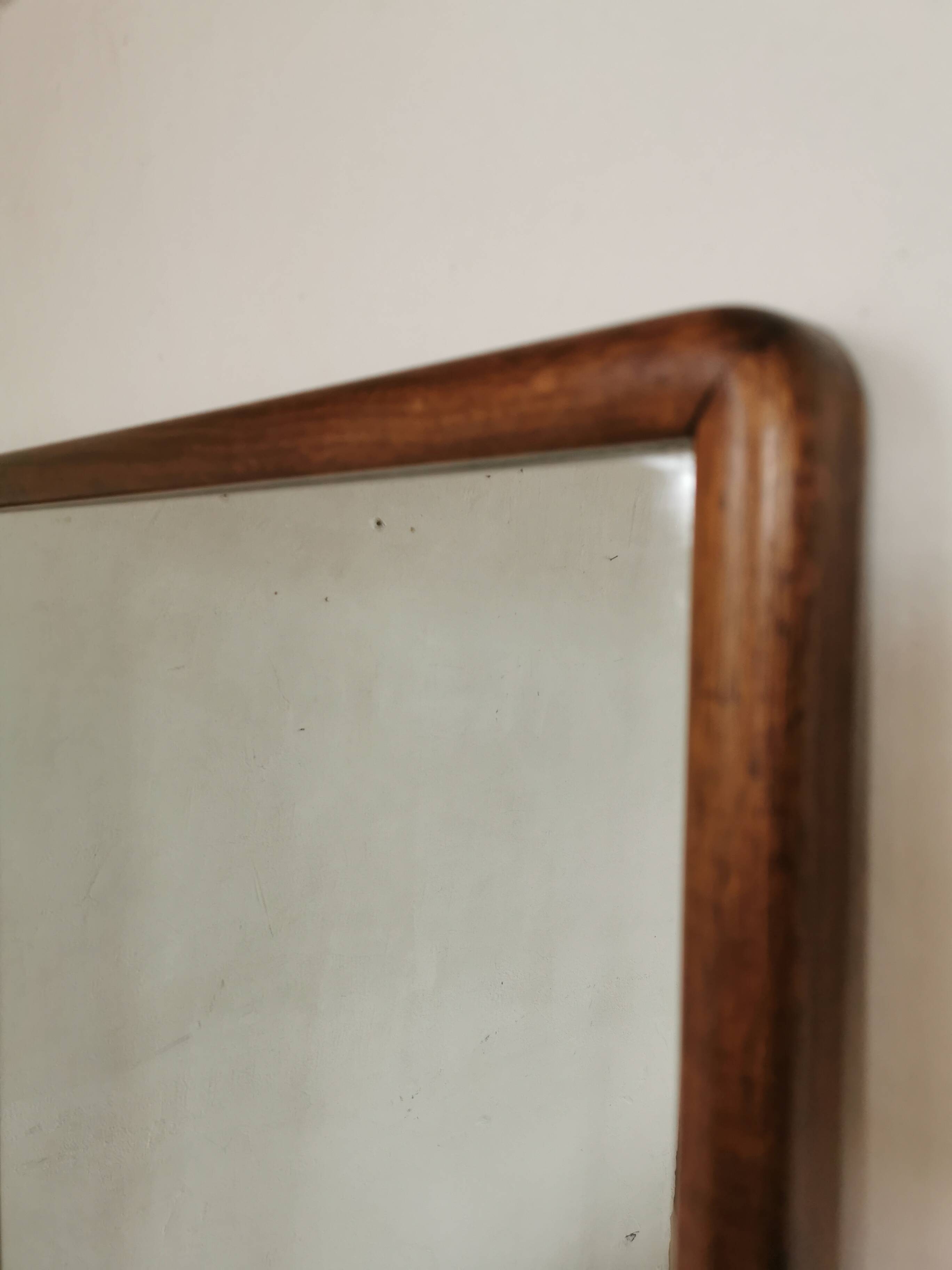 Scandinavian mahogany mirror