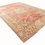 9x12 Pale Red & Cream Classic Persian Rug, 279x374Cm