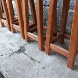 4 pine mountain style stools