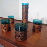 Copper and Glass Set by Nanny Still for Raak Amsterdam, 1970s, Set of 5