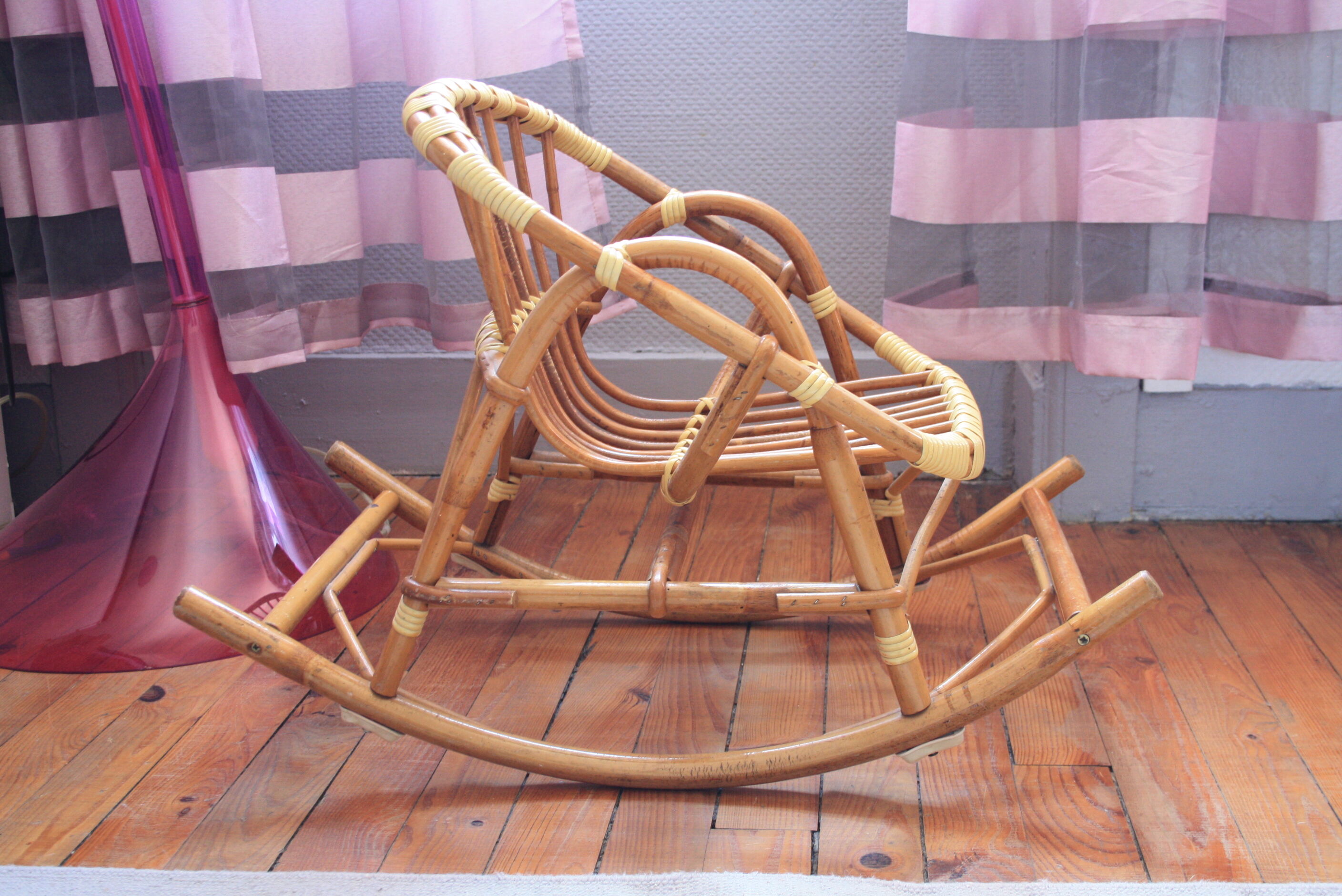 Child rattan rocking chair