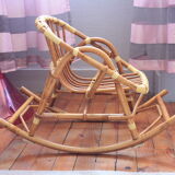 Child rattan rocking chair
