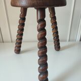 Wood tripod stool