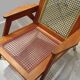 Fauteuil acajou cannage années 60
