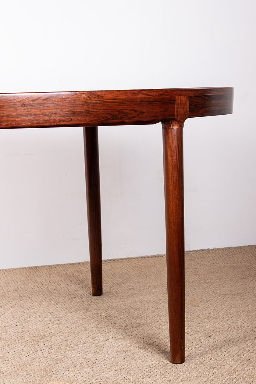 Table de repas, ovale, extensible, Danoise en Palissandre, Harry Østergaard